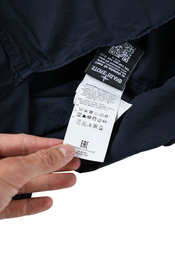 Stone Island Navy Button up Shirt XXL - Etsy