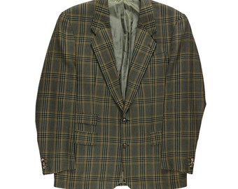 Christian Dior Brown Check Single Breast Blazer 44in