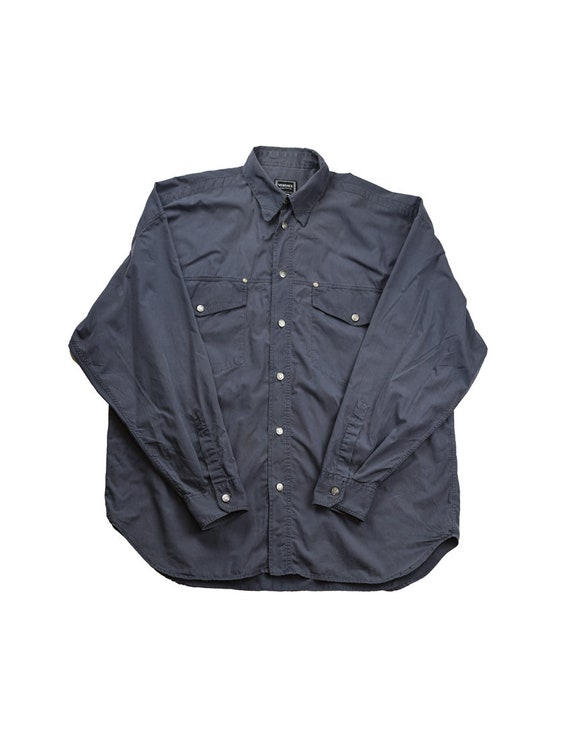 Vintage Versace Jeans Couture Gray Western Shirt X