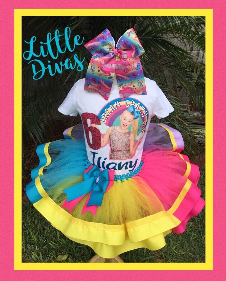 jojo shirt jojo bow Jojo siwa hair bow jojo tutu Jojo siwa tutu jojo birthday tutu jojo birthday jojo party jojo party dress