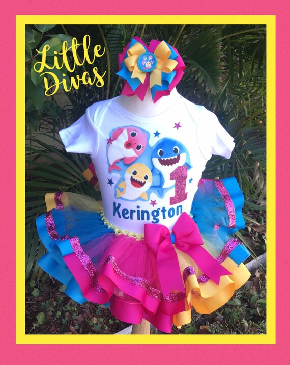 Baby shark tutu baby shark party dress baby shark shirt Etsy