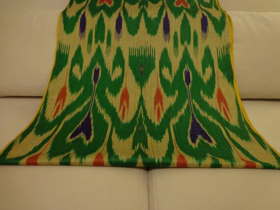ikat by yard,brown ikat,grey ikay,yellow polka dot