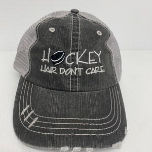 Hockey Hair Don’t Care Hat