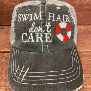Swim Hair Don&#39;t Care Hat