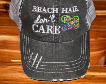Beach Hair Dont Care Hat - Etsy Ireland