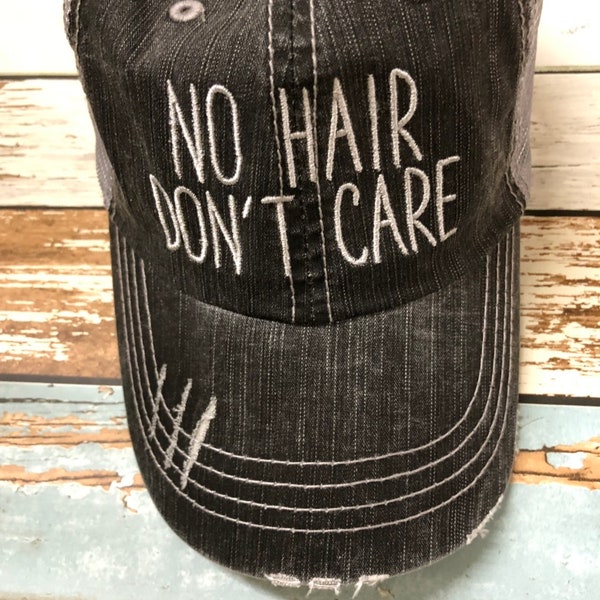 No Hair Don't Care Hat