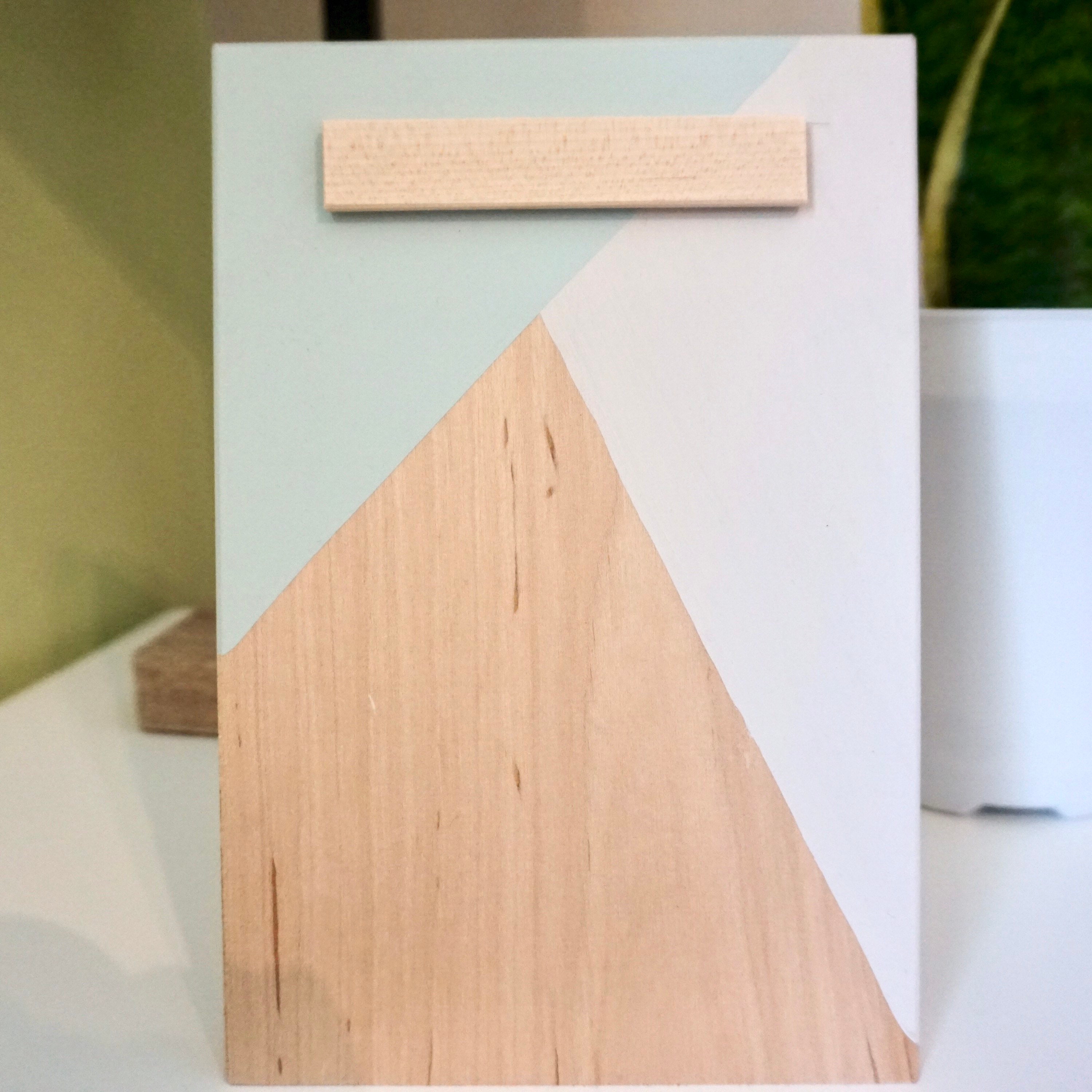 Pantalla de fotos de madera Geométrica moderna | Etsy