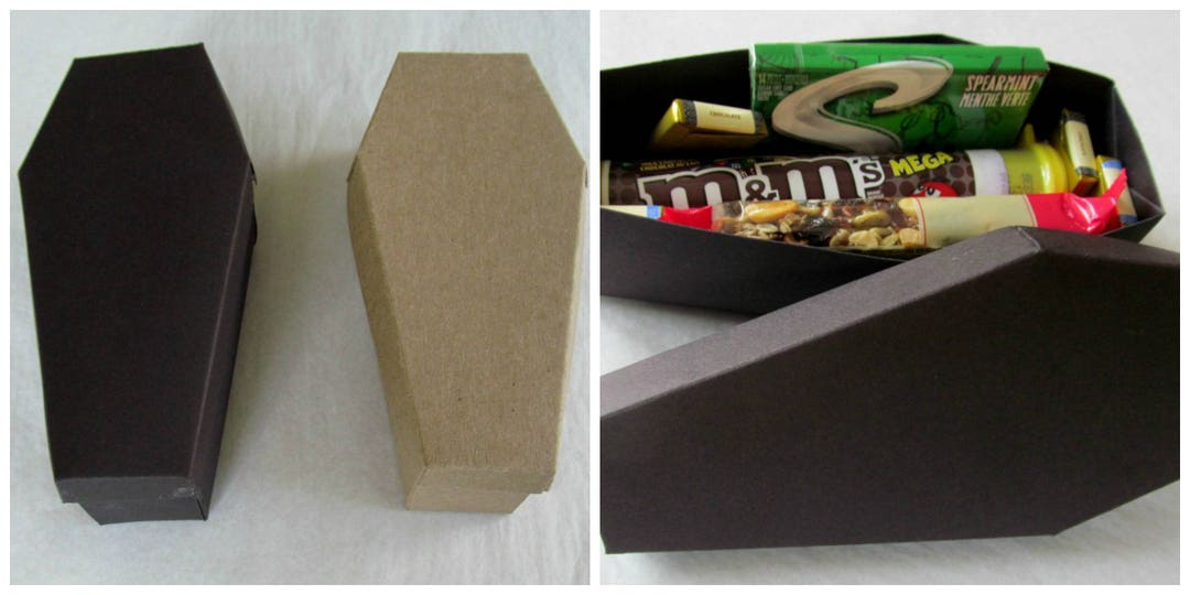 COFFIN Casket Party Favor Box for Halloween Goth Party Etsy