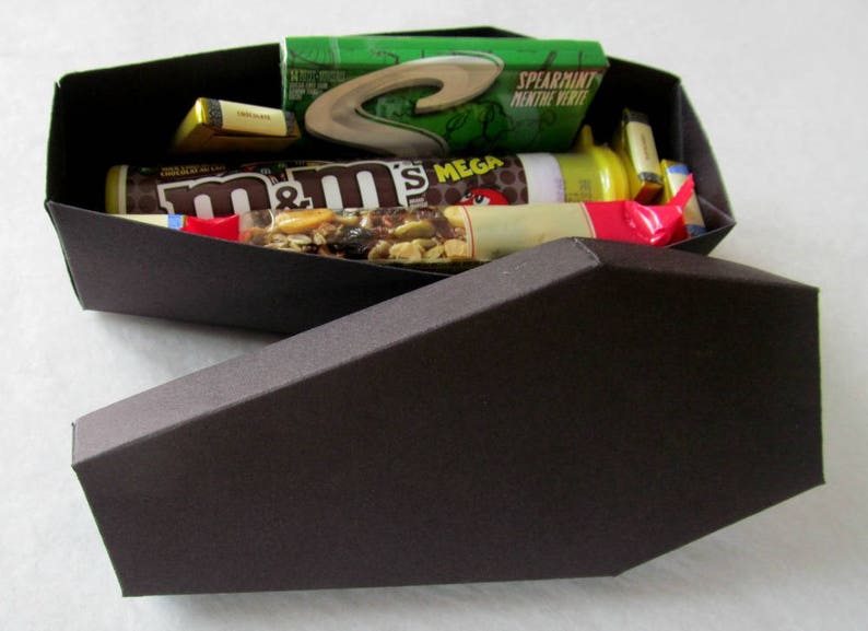 COFFIN Casket Party Favor Box for Halloween Goth Party Etsy