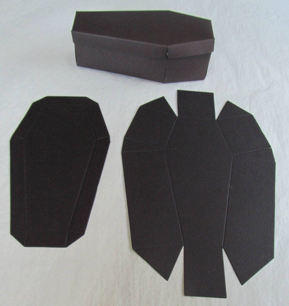 COFFIN Casket Party Favor Box for Halloween Goth Party Etsy