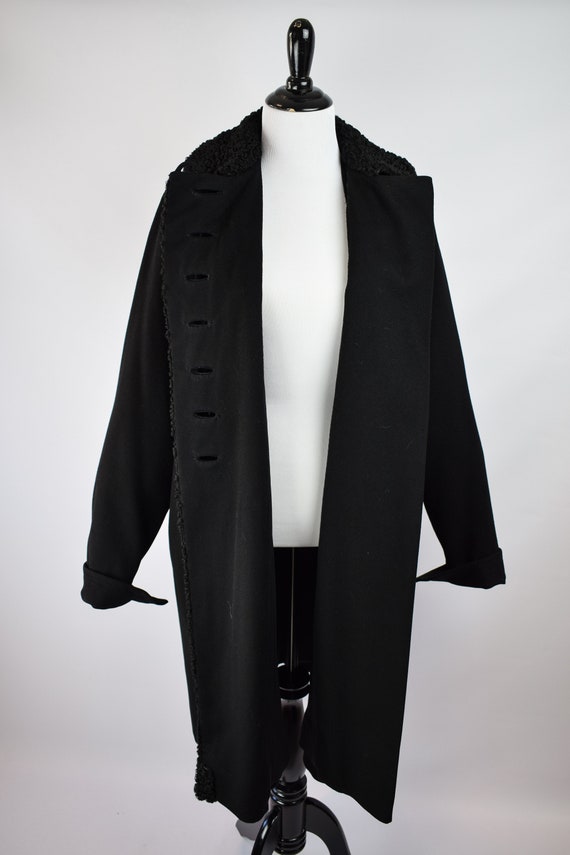 1940/50s Blouson Sleeve Double Breasted Coat // 4… - image 3