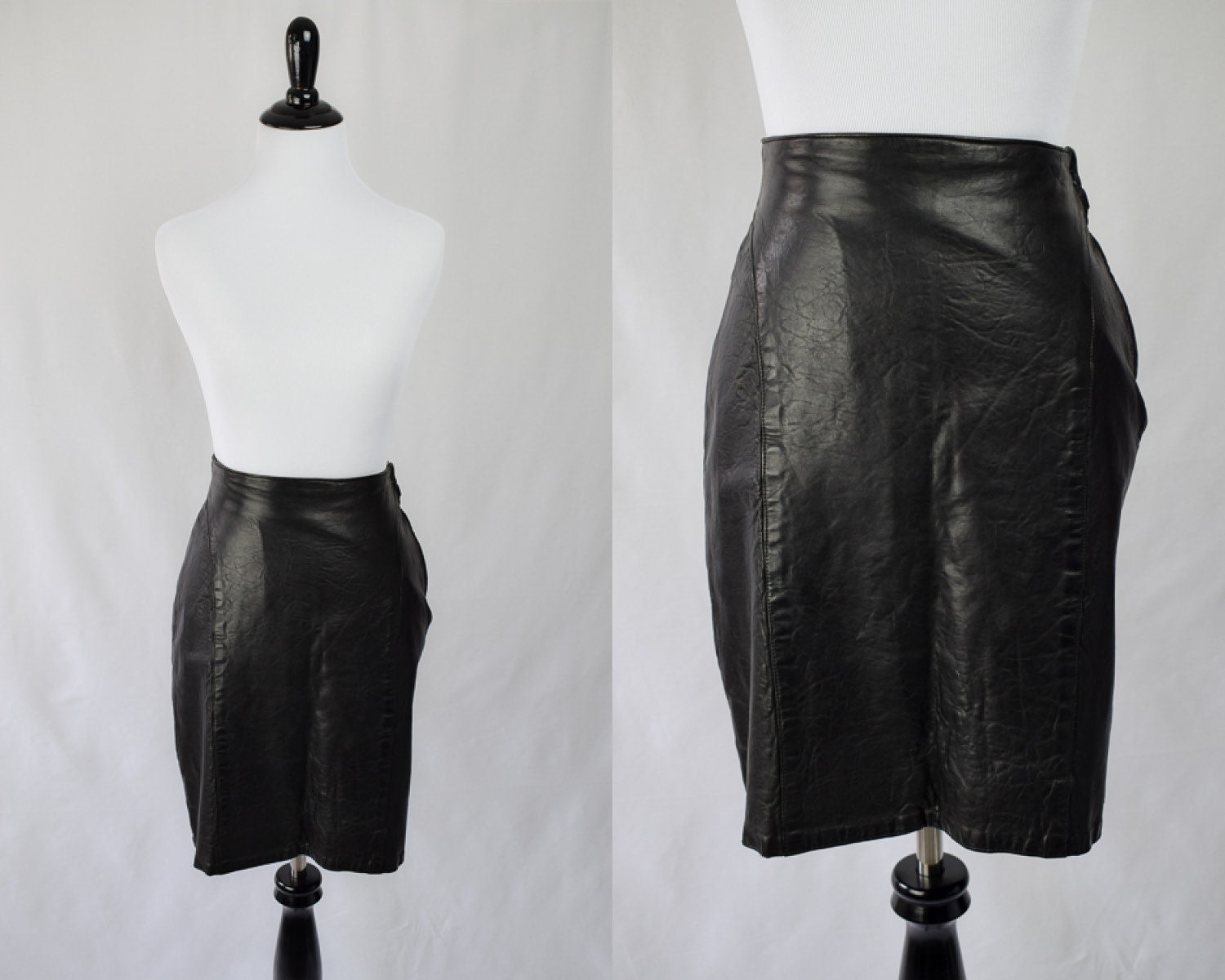 1970s Leather Miniskirt // Lillie Rubin Miniskirt // Vintage | Etsy