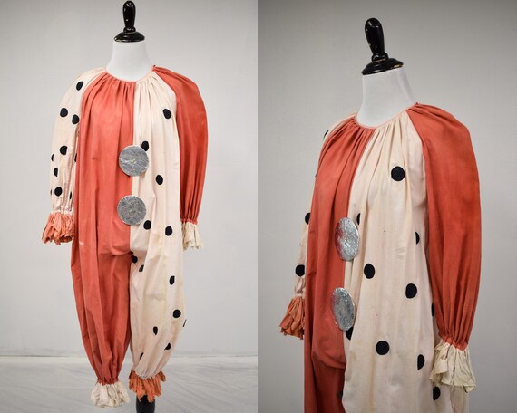 1920/30s Antique Halloween Clown Costume // Rare A