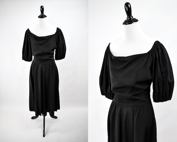 1940 black dress