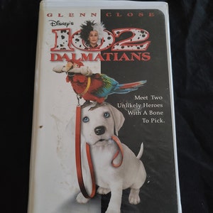 Disney 102 Dalmatians Glen Close Vhs