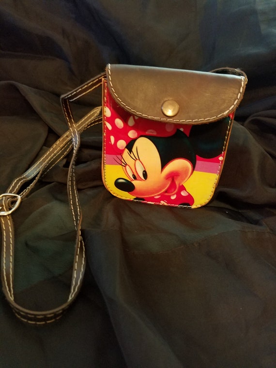 minnie mouse leather purse