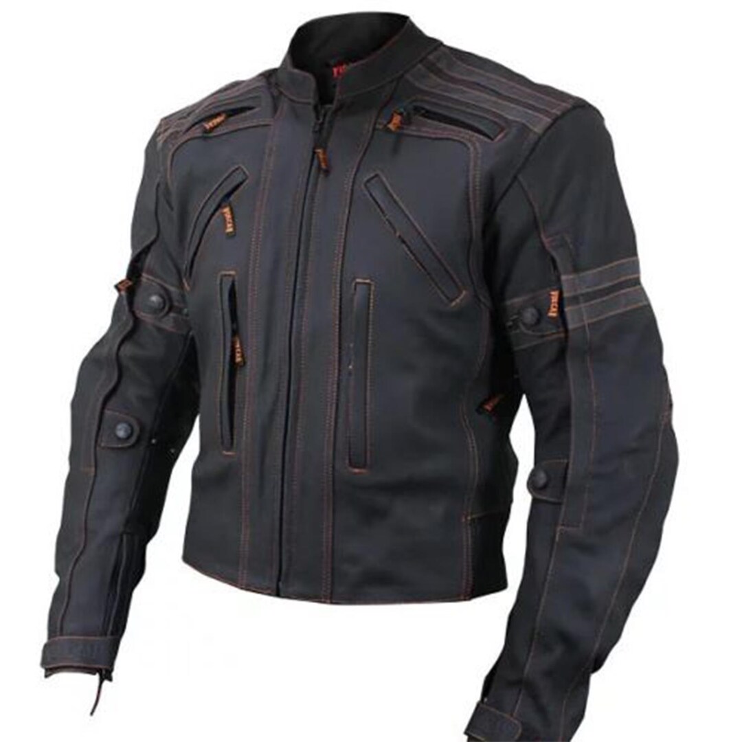 Mait XL バイク革ツナギ LCL 0109-MD New VULCAN Men's VTZ-910 Street Motorcycle Leather Jacket - Etsy