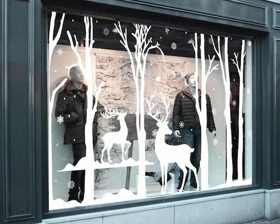 window painting ideas for winter