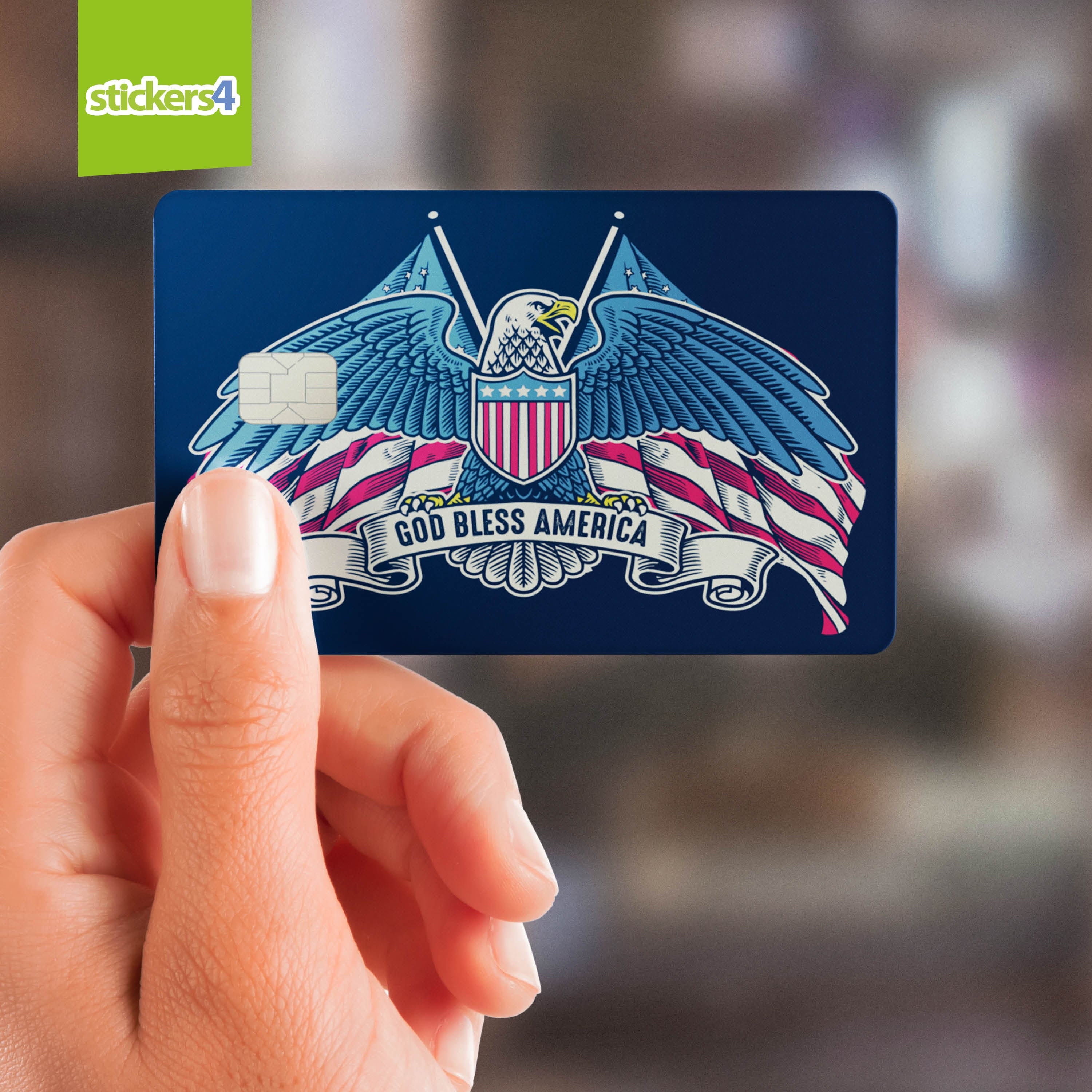 USA Credit Card Stickers: Patriotic Novelty Bank Card Skins (pack of 4) -  Etsy, image size:3000x3000