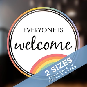 Everyone is Welcome Roundel Window Sticker
