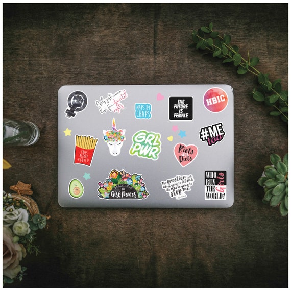 Feisty Feminist Vinyl Decal - 5 Inch Bumper Sticker For Cars, Laptops, Walls & More