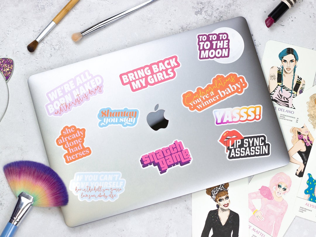 Drag Stickers Drag Race Style Laptop Stickers Bullet Etsy UK