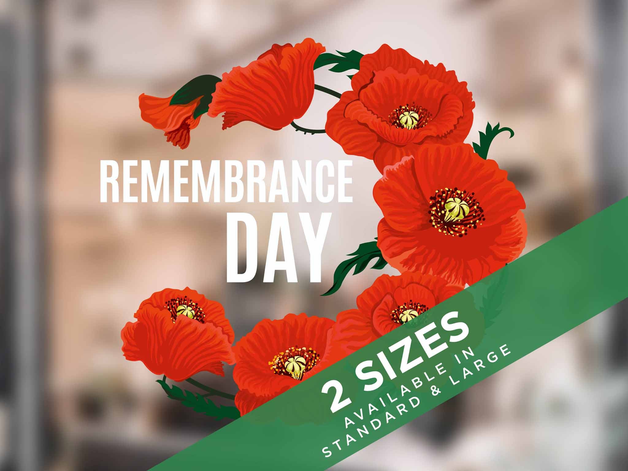 Para Que No Nos Olvidemos De La Pegatina Del Día Del Recuerdo, Flor De Amapola GRATIS Entrega De 1ª Clase - España