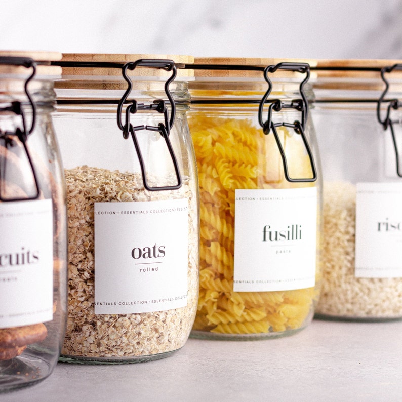 Pantry Labels | Kitchen labels | Storage Labels | Water & Oil Resistant 