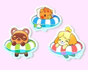 STICKER(s) - Floating up to our New Horizons! - Glossy Vinyl Peelback