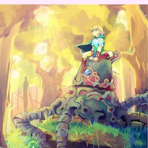 PRINT/POSTER - Fallen Guardian - Dickes, glänzendes Papier