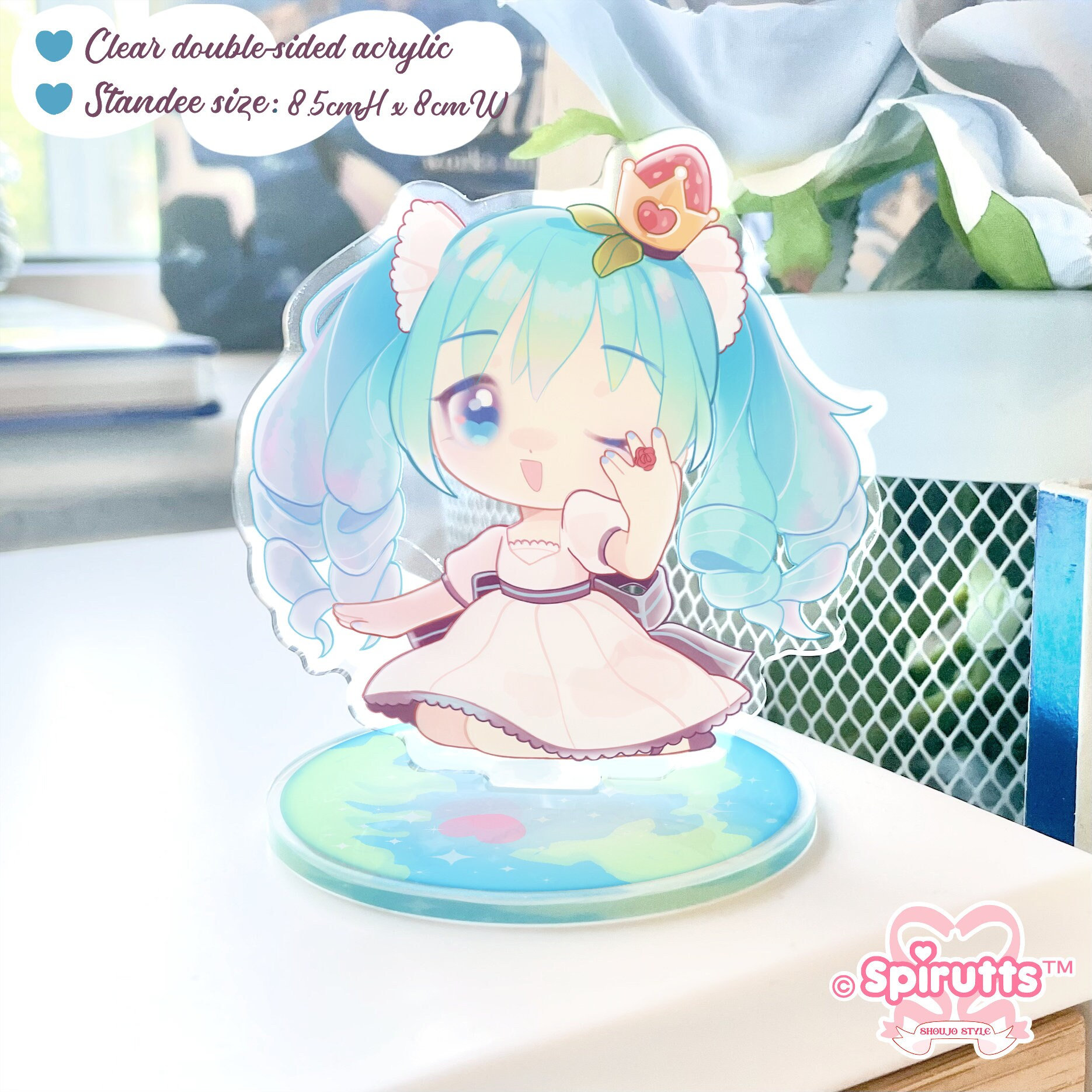 アクリル 一点物肉筆原画【巣ごもり】 Kawaii　Acryic ART ACRYLIC FIGURE - Worlds Still Mine! - Double-sided Acrylic Standee