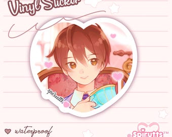 STICKER - Haruhi "Willkommen im gastgebenden Club~!" - Glänzend / Vinyl / Peelback / Wasserdicht / Süß / Anime / Cartoon / Shoujo
