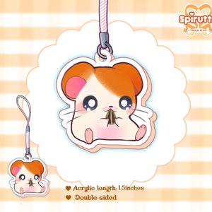 CHIBI CHARMS COLLECTION - Anime hamster! - Double-sided acrylic/phone-strap