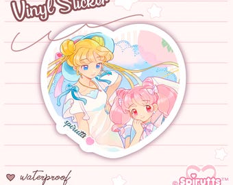 STICKER - Summer Shoujo~! - Glossy / Vinyl / Peelback / Waterproof / Cute / Anime / Cartoon / Magical Girl