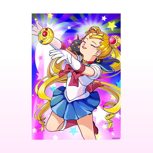 PRINT/POSTER - Moon Prism Power! - Thick glossy Paper