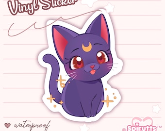 STICKER - "You are a Magical Girl~!" - Glänzend / Vinyl / Peelback / Wasserfest / Niedlich / Anime / Cartoon / Mahou Shoujo / Katze