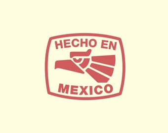 Hecho En Mexico Vinyl Decal