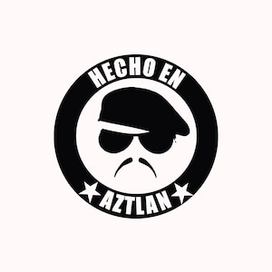 Hecho En Aztlan Chicano Latino Vinyl Cut Decal Sticker image 1