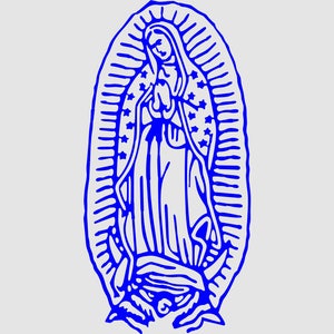 Virgen de Guadalupe, Lady of Guadalupe, Virgen Mary, Sticker, Vinyl Die Cut Decal