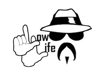 Low Rider, Lowlife, Chicano Vato Die Cut Graphics Decal Sticker