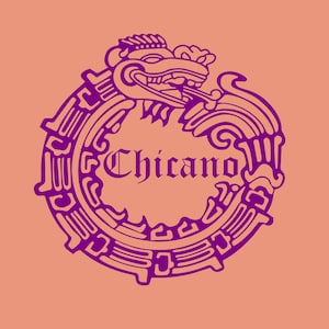 Chicano(a) Aztec Die Cut Vinyl  Decal Sticker
