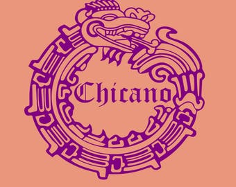 Chicano(a) Aztec Die Cut Vinyl  Decal Sticker