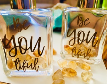 Óleo essencial BeYOUtiful Rollerball com cristais de citrino!