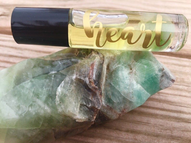 Heart Chakra Rollerball with Rose quartz image 1