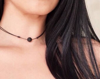Lava Rock Oil diffuser Necklace Essential Oil Diffuser Necklace Oil Diffuser Jewelry Aromatherapy Lava Rock Necklace Aromatherapy Necklace