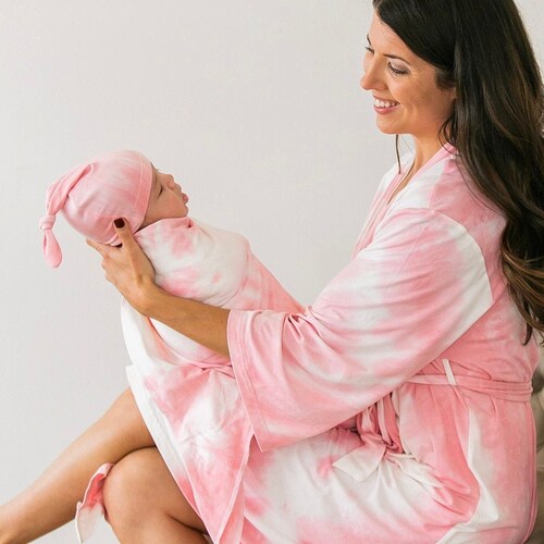 Mommy and Me Robe/swaddle Setcute Matching Hospital Etsy