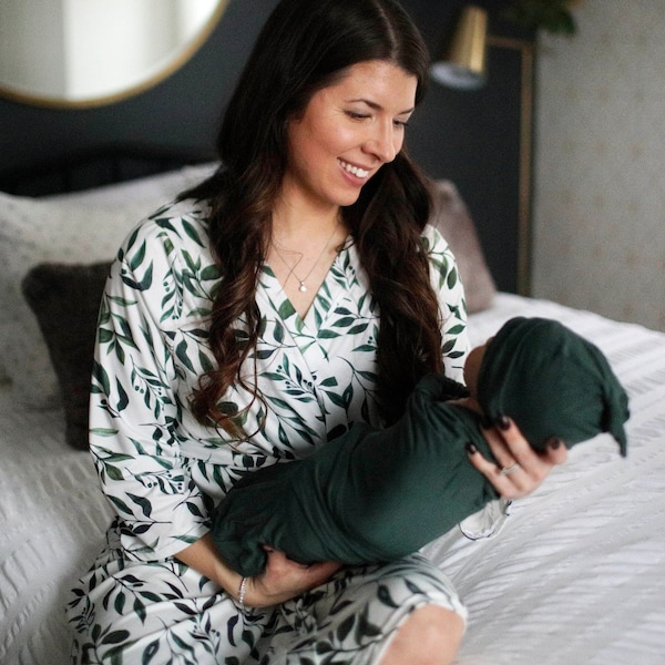 Mommy and Me Robe and Swaddle Set Etsy