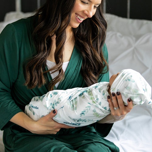 Matching Robe and Swaddle Setmom and Baby Baby Shower Gift Etsy