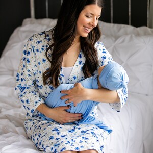 Robe and Swaddle Set mommy and Baby Matching hospital Bag mommy and Me matching Hospital Outfits baby Girl baby Boy nursery gender Neutral Etsy