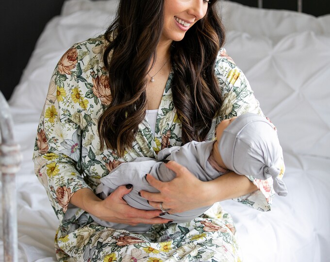 Tie Dye Robe and Swaddle Setblack and Whitematernity Etsy